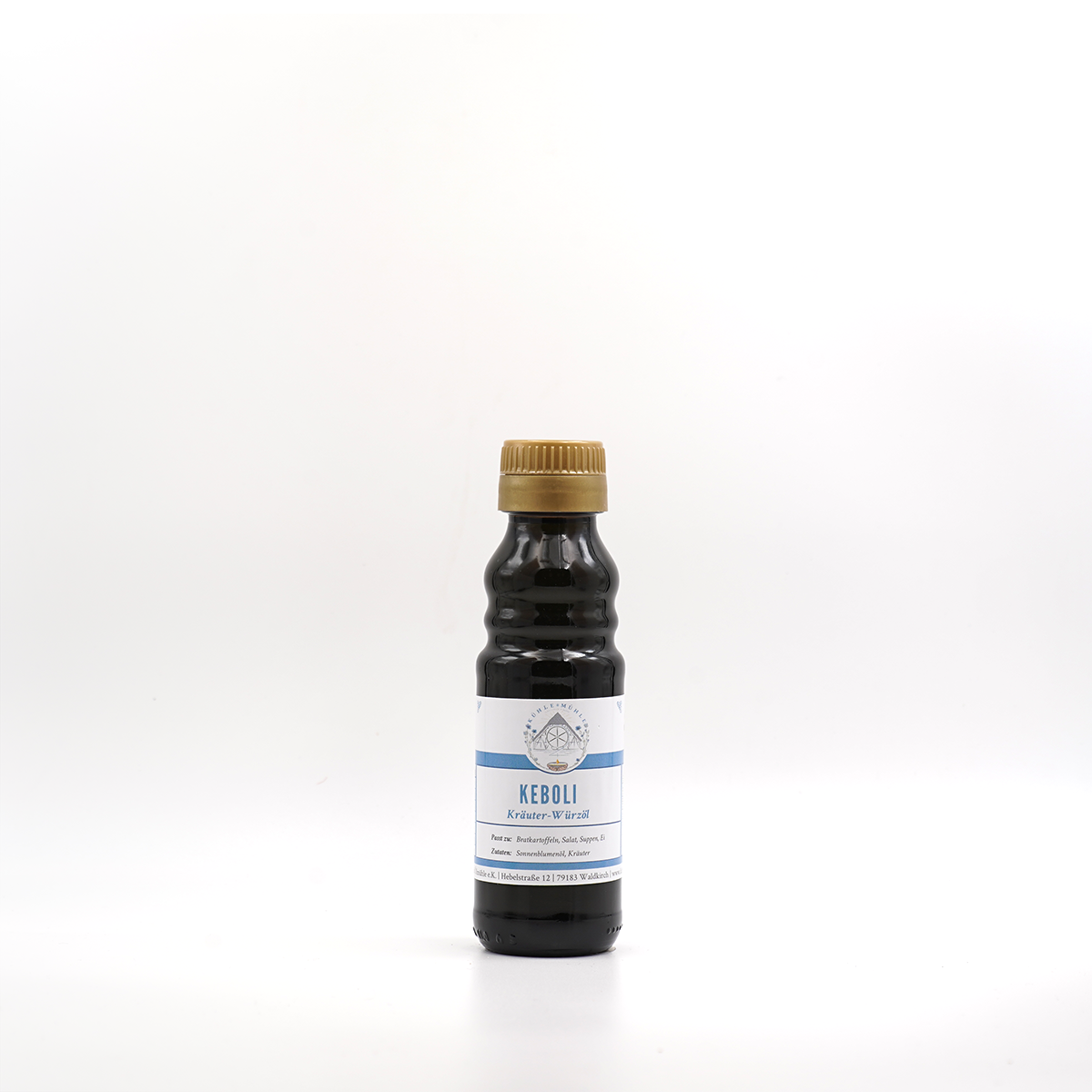Keboli Kräuteröl der KÜHLEN MÜHLE in der 100 ml Flasche