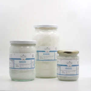 Kokosöl der KÜHLEN MÜHLE in drei Gläsergrößen