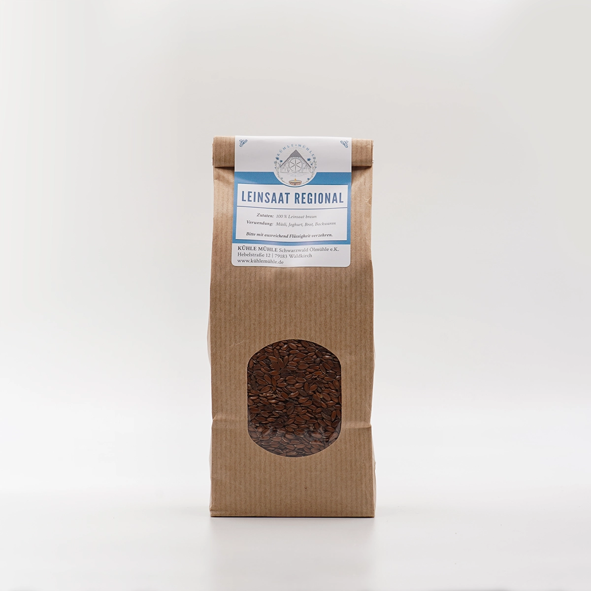 Regionale Leinsaat der KÜHLEN MÜHLE im 250 g Tütchen