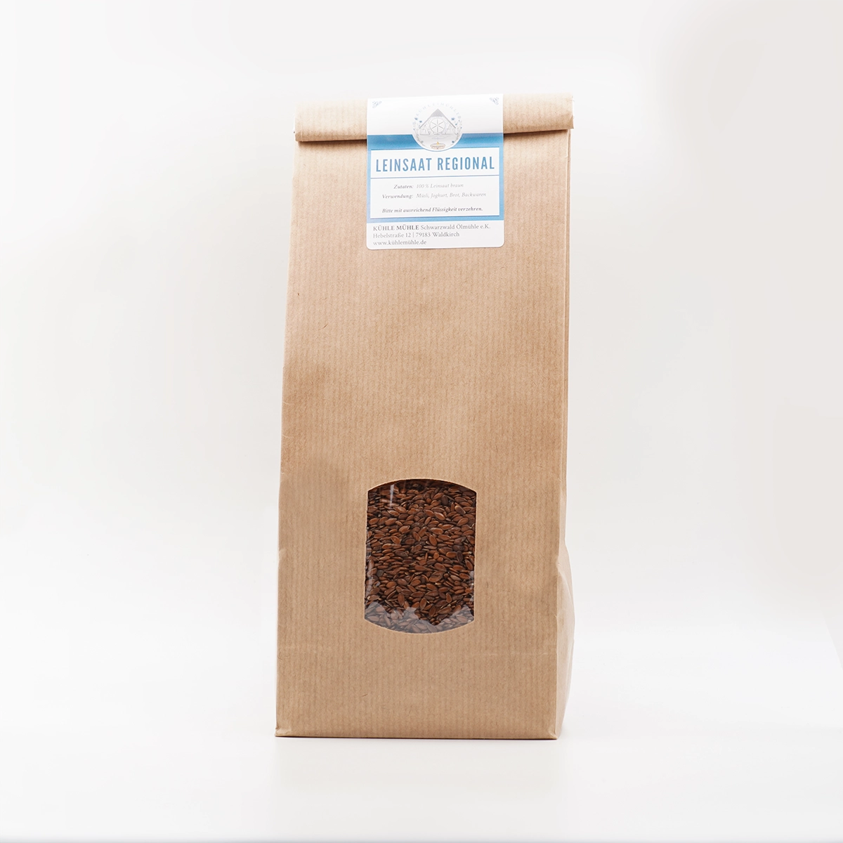Regionale Leinsaat der KÜHLEN MÜHLE im 500 g Tütchen