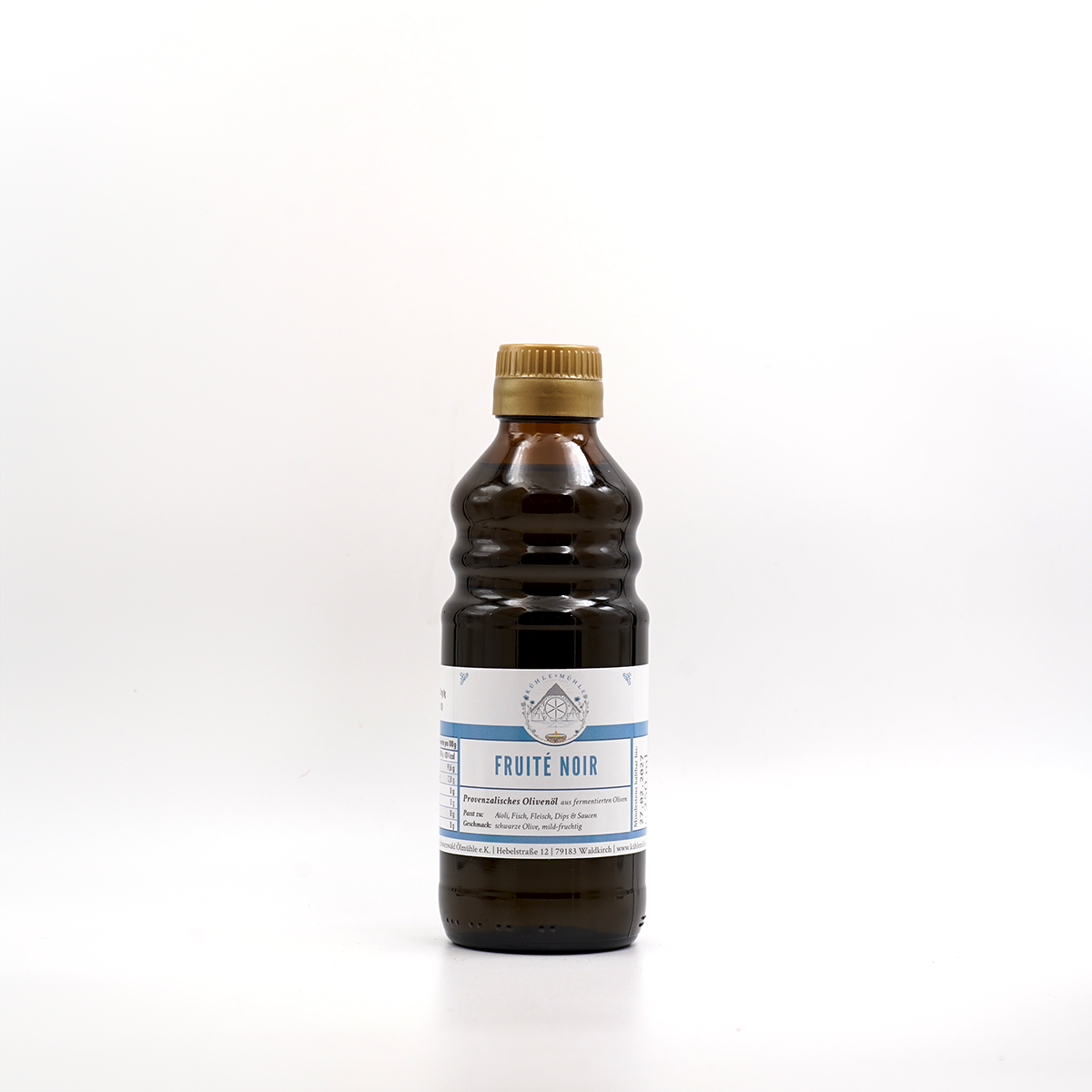 Olivenöl Freite Noir der KÜHLEN MÜHLE in der 250 ml Flasche