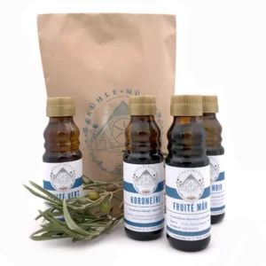 Olivenöltüte der KÜHLEN MÜHLE mit 4 verschiedenen Olivenölen zu je 100 ml