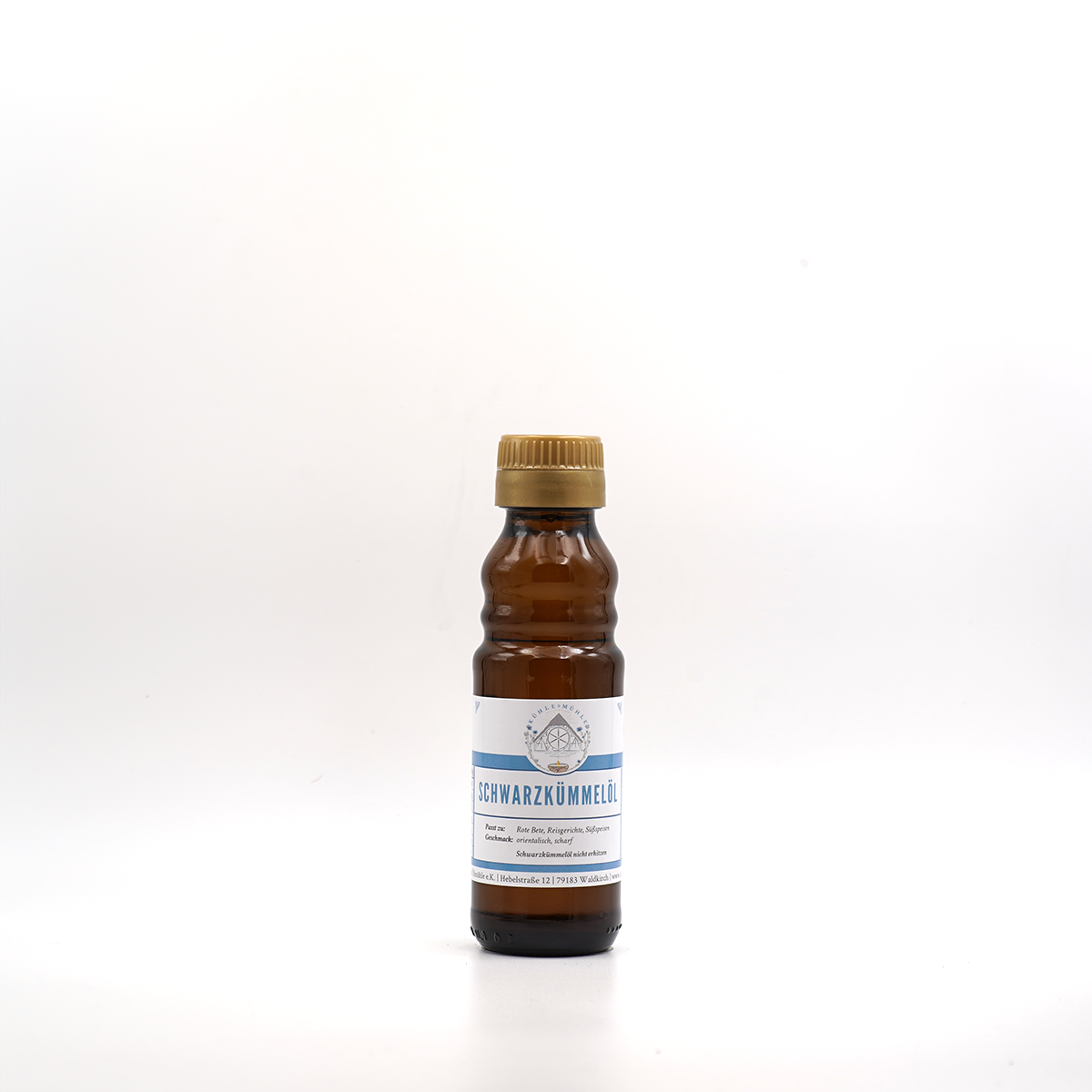 Schwarzkümmelöl der KÜHLEN MÜHLE in der 100 ml Flasche
