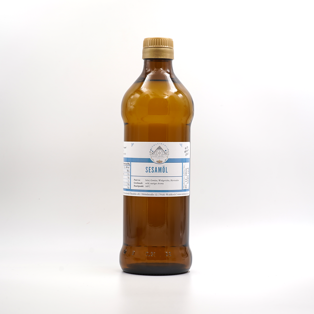 Sesamöl der KÜHLEN MÜHLE in der 500 ml Flasche