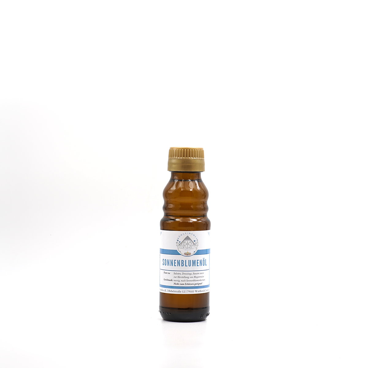 Sonnenblumenöl der KÜHLEN MÜHLE in der 100 ml Flasche