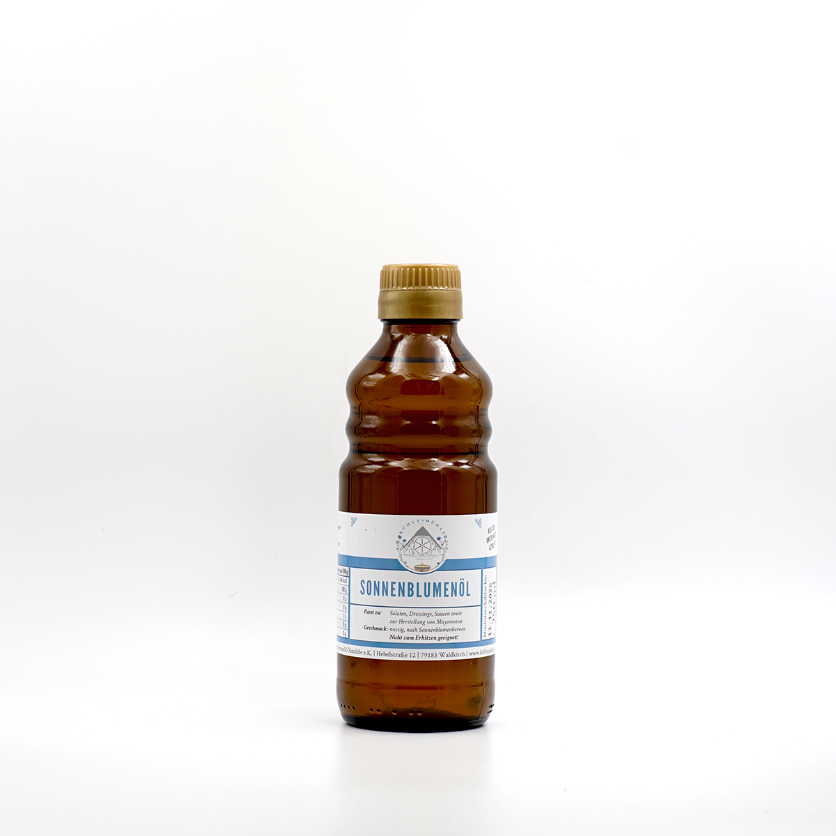 Sonnenblumenöl der KÜHLEN MÜHLE in der 250 ml Flasche